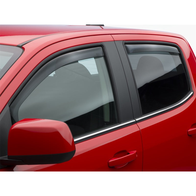 WeatherTech Side Window Deflectors - Front/Rear - Dark Smoke - GM Midsize Truck 2015-16