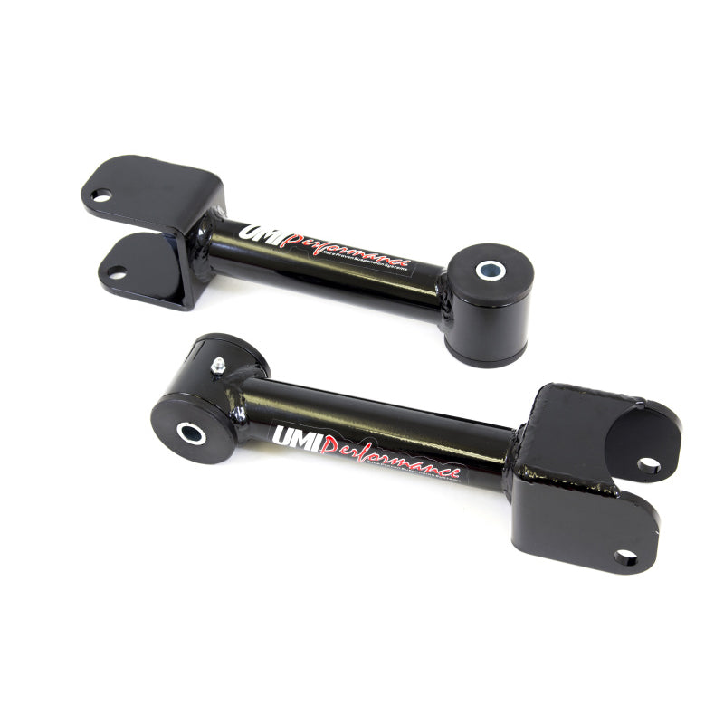 UMI Performance 1968-1972 GM A-Body Tubular Non-Adjustable Upper Control Arms - Black