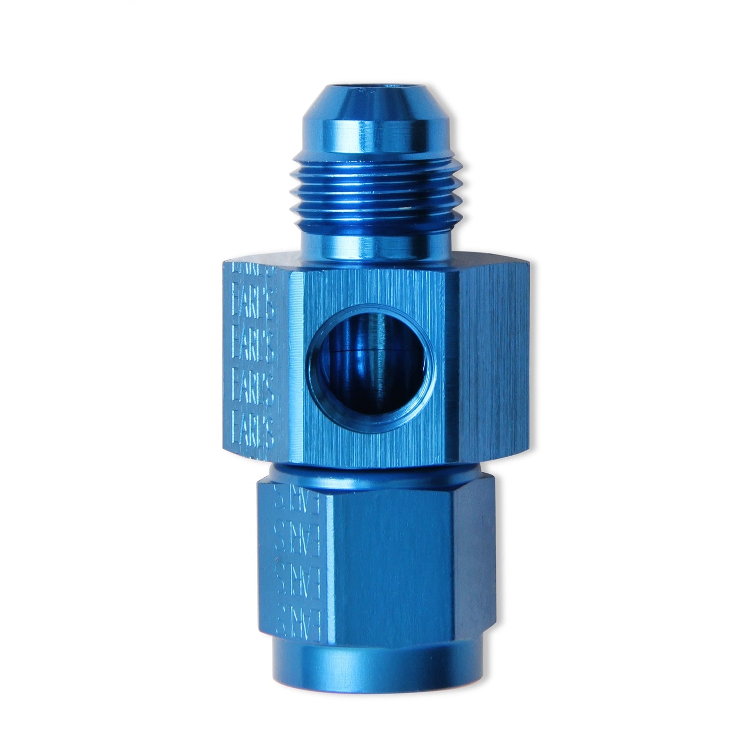 Earl's Pressure Gauge Adapter -06 AN Male to -06 AN Female w/ 1/8" NPT In Hex
