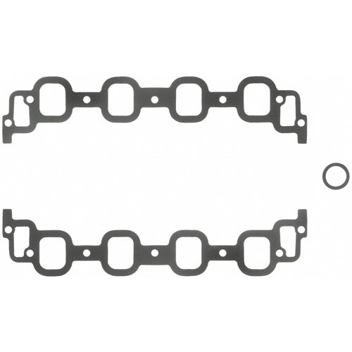 Fel-Pro Intake Manifold Gaskets - Splayed Valve - SB Chevy - 1.60" x 2.00" Ports - .060" Thick