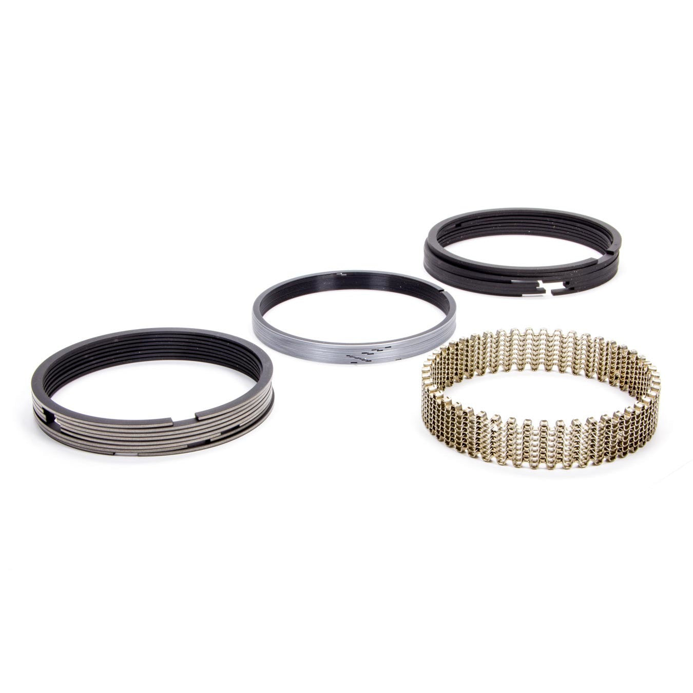Hastings 4.160" Bore Piston Rings 5/64 x 5/64 x 3/16" Thick Standard Tension Moly - 8 Cylinder