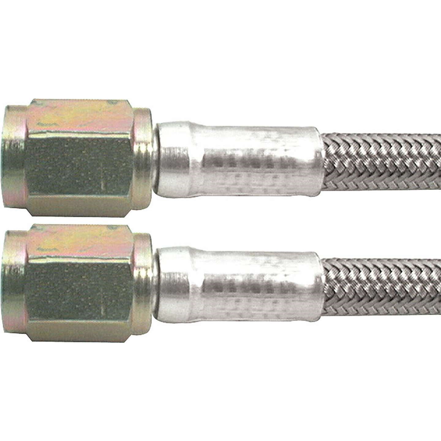 Allstar Performance 120" #3 Braided Steel Line With -3 Straight / -3 Straight Ends