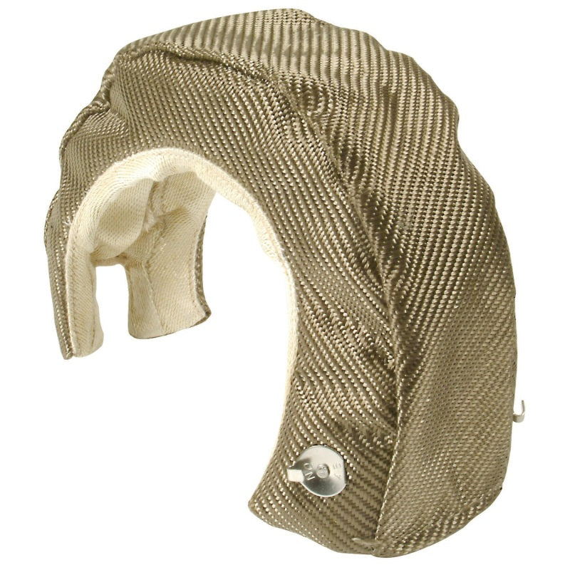Design Engineering Titanium Turbo Blanket - Shield Only - Woven Fiberglass - Carbon Look - T4 Exhaust Housings