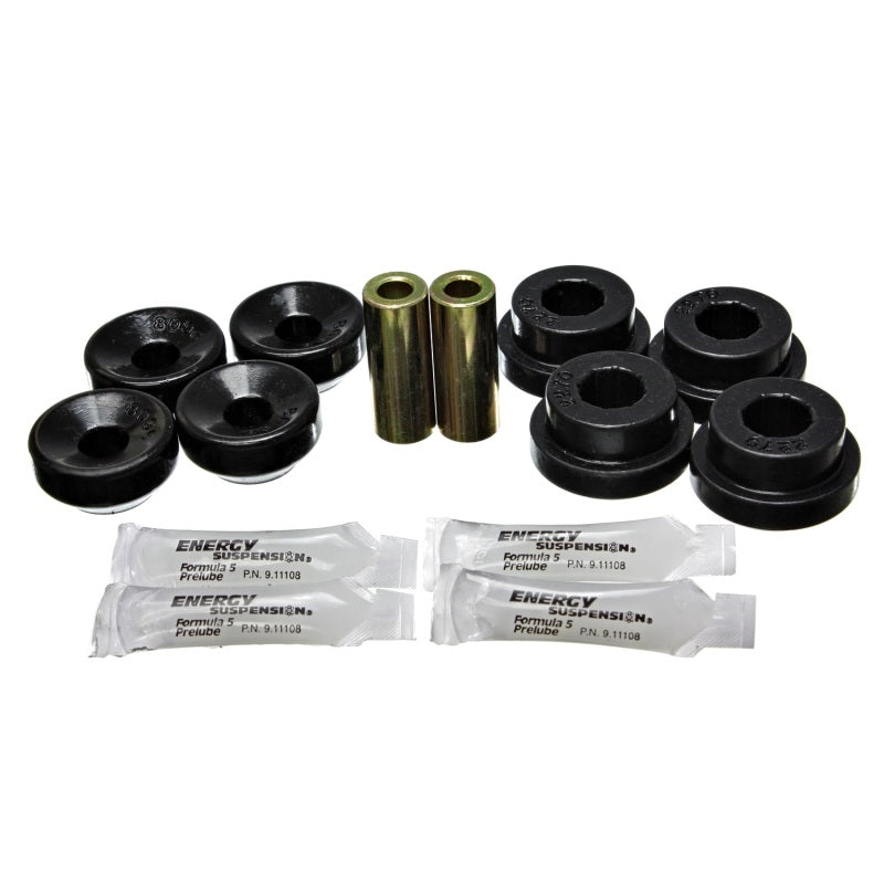Energy Suspension Rear Shock End Bushing - Lower/Upper - Black/Cadmium - Acura/Honda 1989-2001