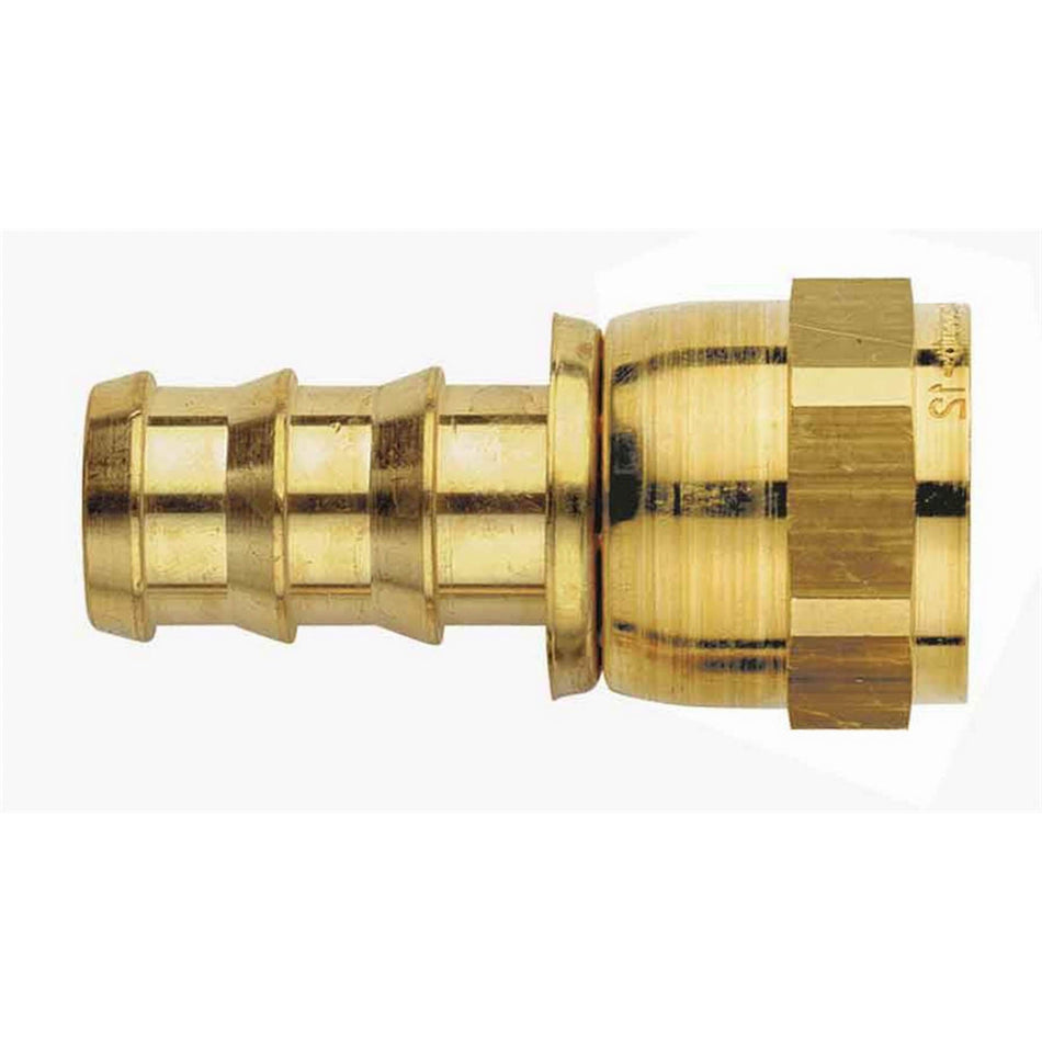 Aeroquip Brass -06 AN Straight AN SOCKETLESS™ Hose End