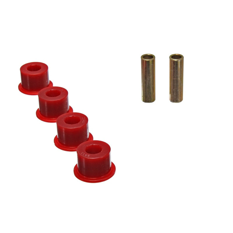 Energy Suspension Hyper-Flex Flanged Bushing - 1.760 in OD - 2.930 in Long x 0.625 in ID Sleeve - Red/Cadmium
