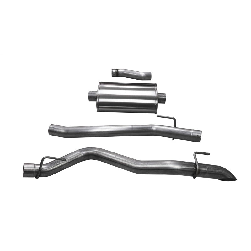 Corsa Sport Exhaust System - Cat-Back - 3" Diameter - Single Side Exit - Turn Down Tip - Stainless