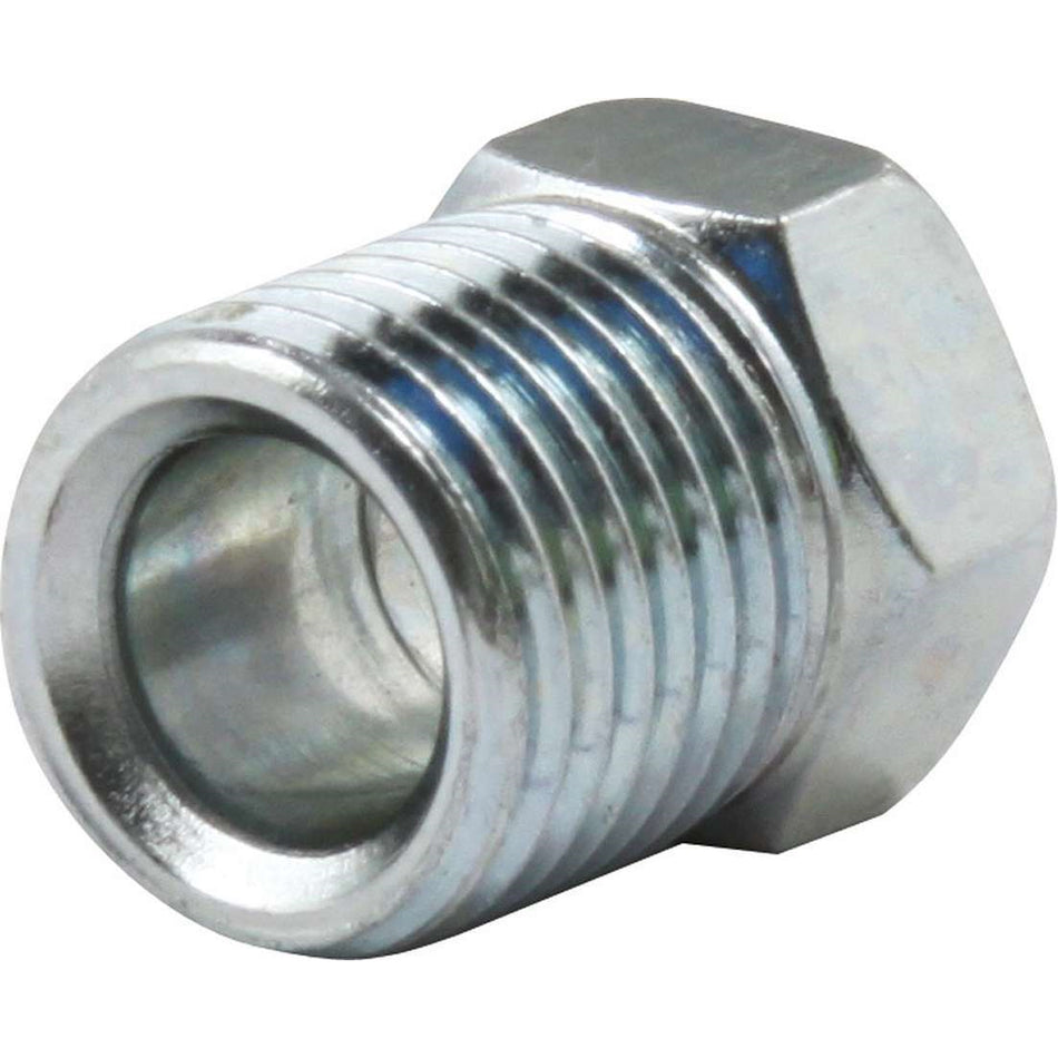 Allstar Performance 1/4" Inverted Flare Nuts - 7/16"-24" Zinc Plated