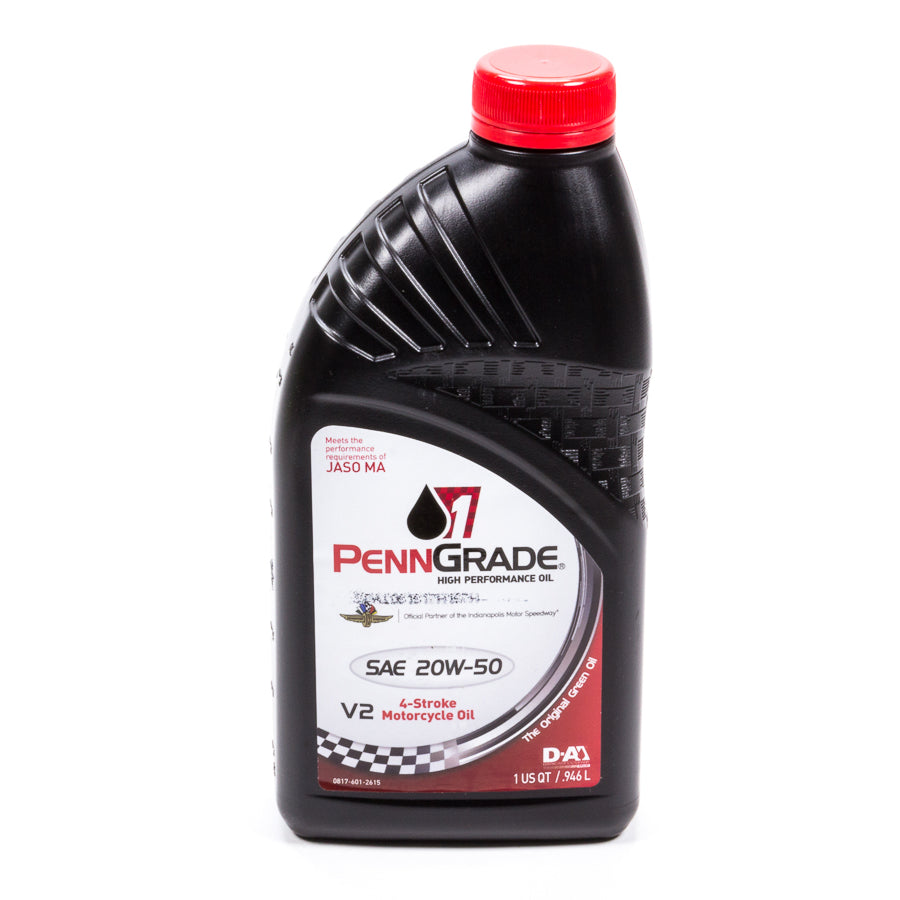 PennGrade Racing Oil 20w50 Motorcycle Oil 1 Qt