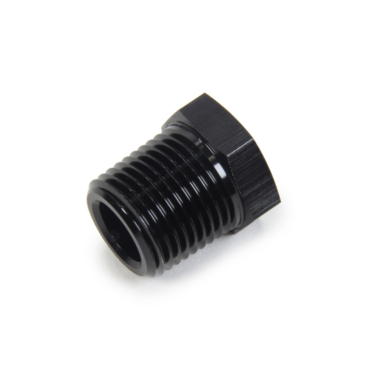 Triple X Race Co. Bushing Fitting 1/2" NPT Male to 1/4" NPT Female Aluminum Black Anodize - Each