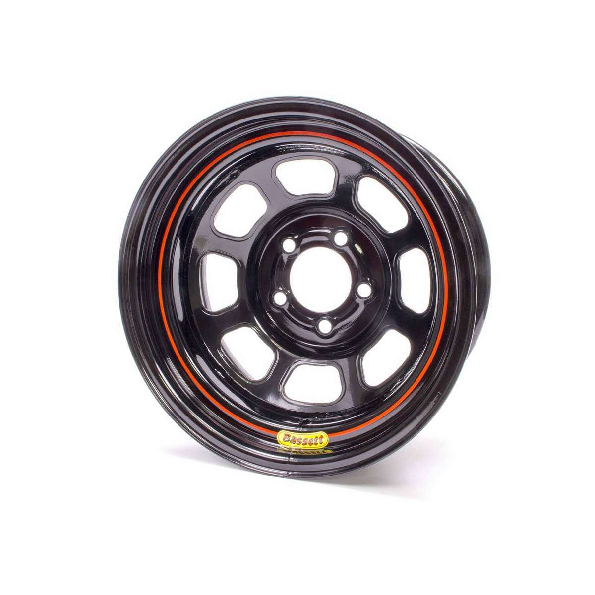 Bassett DOT Street Legal Wheel - 15" x 8" - 5 x 5.5" - Black - 4" Back Spacing - 24 lbs.