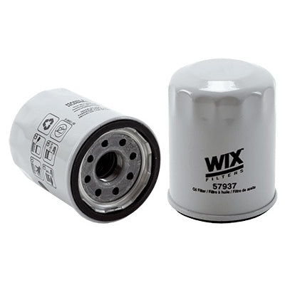 Wix Canister Oil Filter - Screw-On - 3.400 in Tall - 20 mm x 1 Thread - 32 Micron - Black - Various Artic Cat Applications