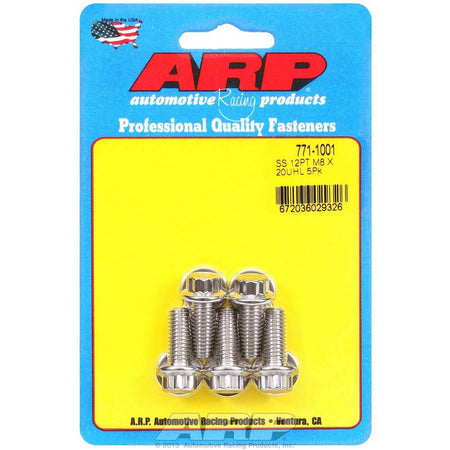 ARP Stainless Steel Bolt Kit - 12 Point (5) 8mm x 1.25 x 20