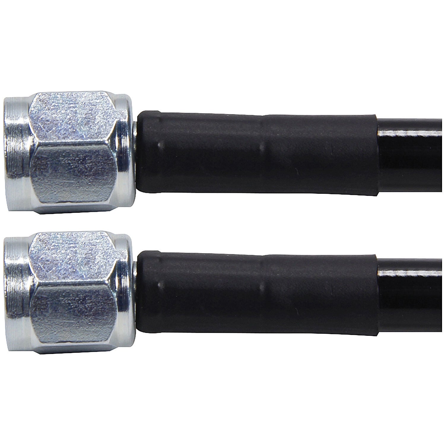 Allstar Performance #4 Coated Braided Steel Line -4 Straight Steel Ends - 12" Long