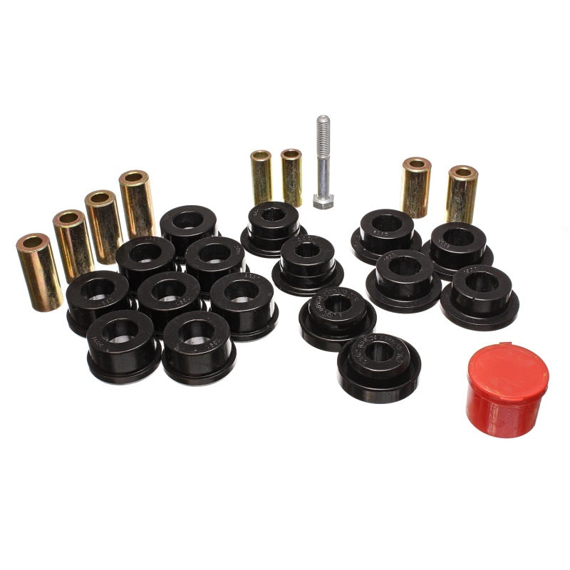 Energy Suspension Hyper-Flex Front Lower / Upper Control Arm Bushing - Black - Jeep Wrangler JK 2007-11