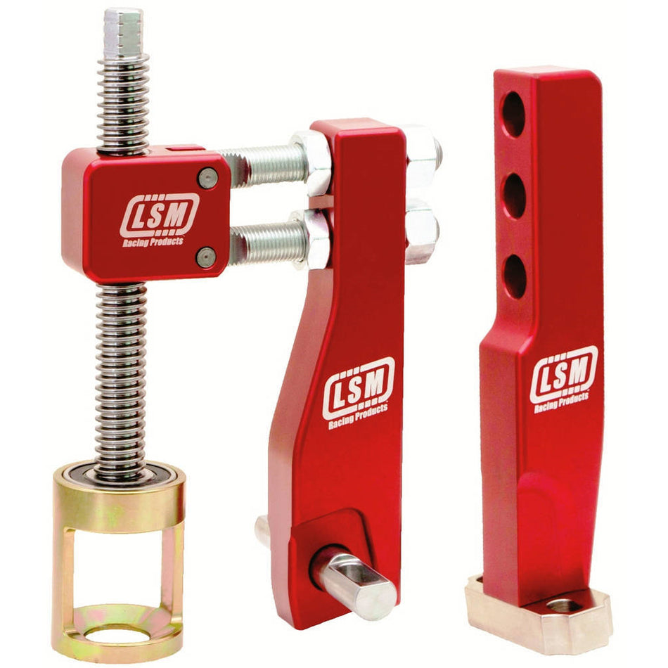 LSM Racing Products Head-On Shaft Mount Valve Spring Compressor - Red Anodized - Dart Big Chief SC-515