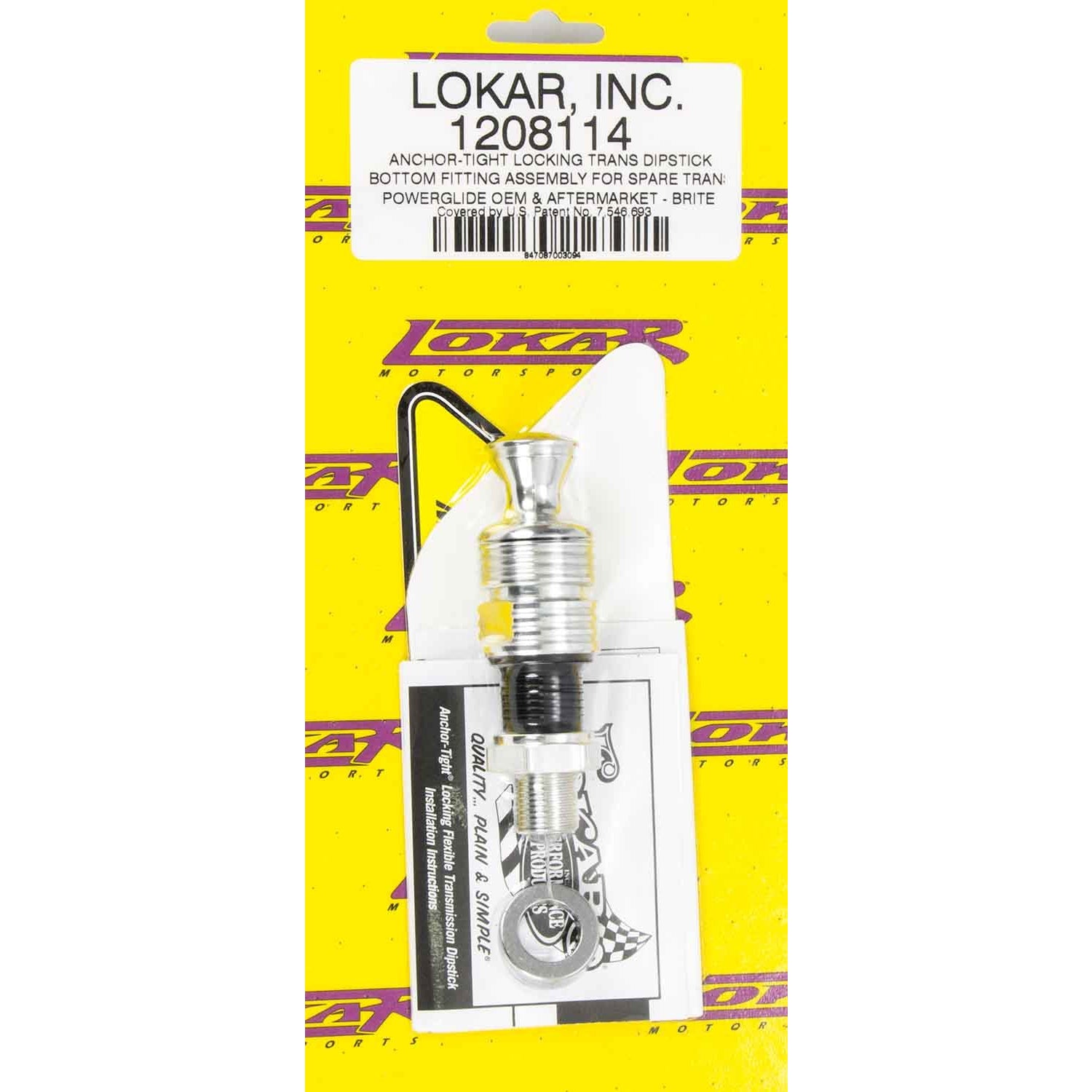 Lokar Anchor-Tight Transmission Dipstick Bottom Fitting Assembly - Powerglide OEM / Aftermarket Transmission