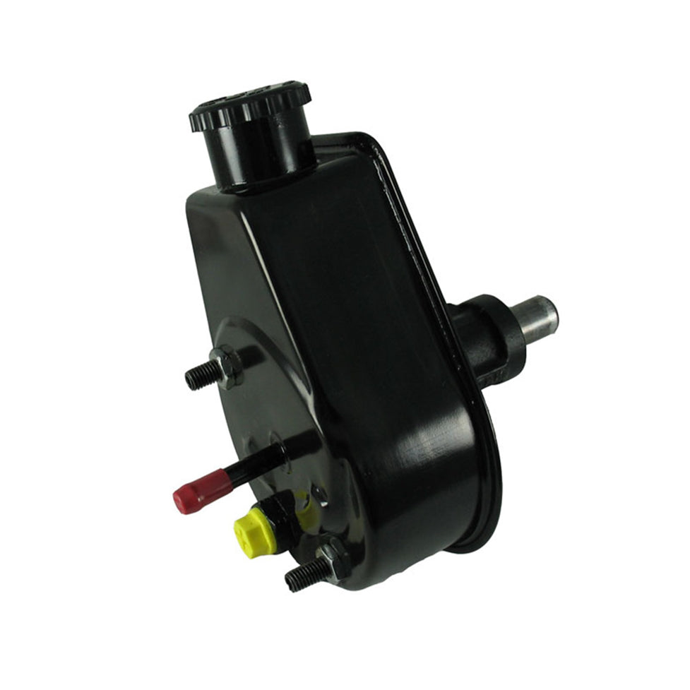 Borgeson Saginaw P-Series Power Steering Pump Steel Black Powder Coat Jeep 1975-91 - Kit