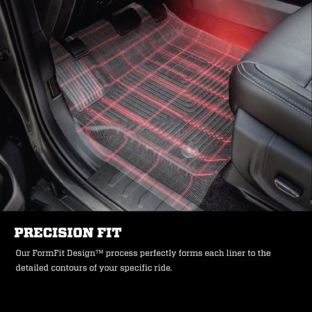 Husky Liners Front/2nd Seat Floor Liner Weatherbeater Plastic Black - GM Fullsize SUV 2015