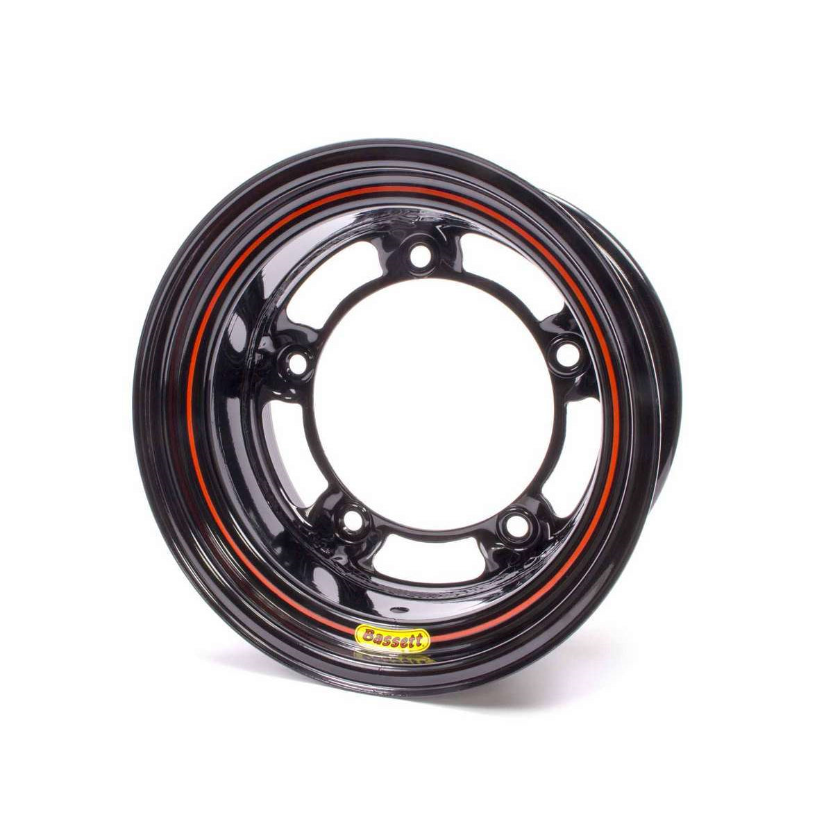 Bassett Wide 5 Spun Wheel - 15" x 8" - Black - 3" Back Spacing - 15.5 lbs.