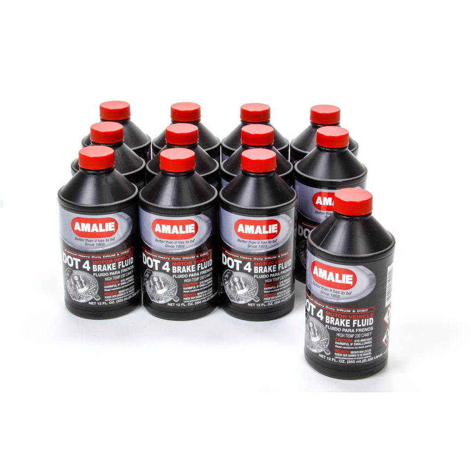 Amalie DOT 4 Brake Fluid - 8 oz. Bottle (Case of 12)