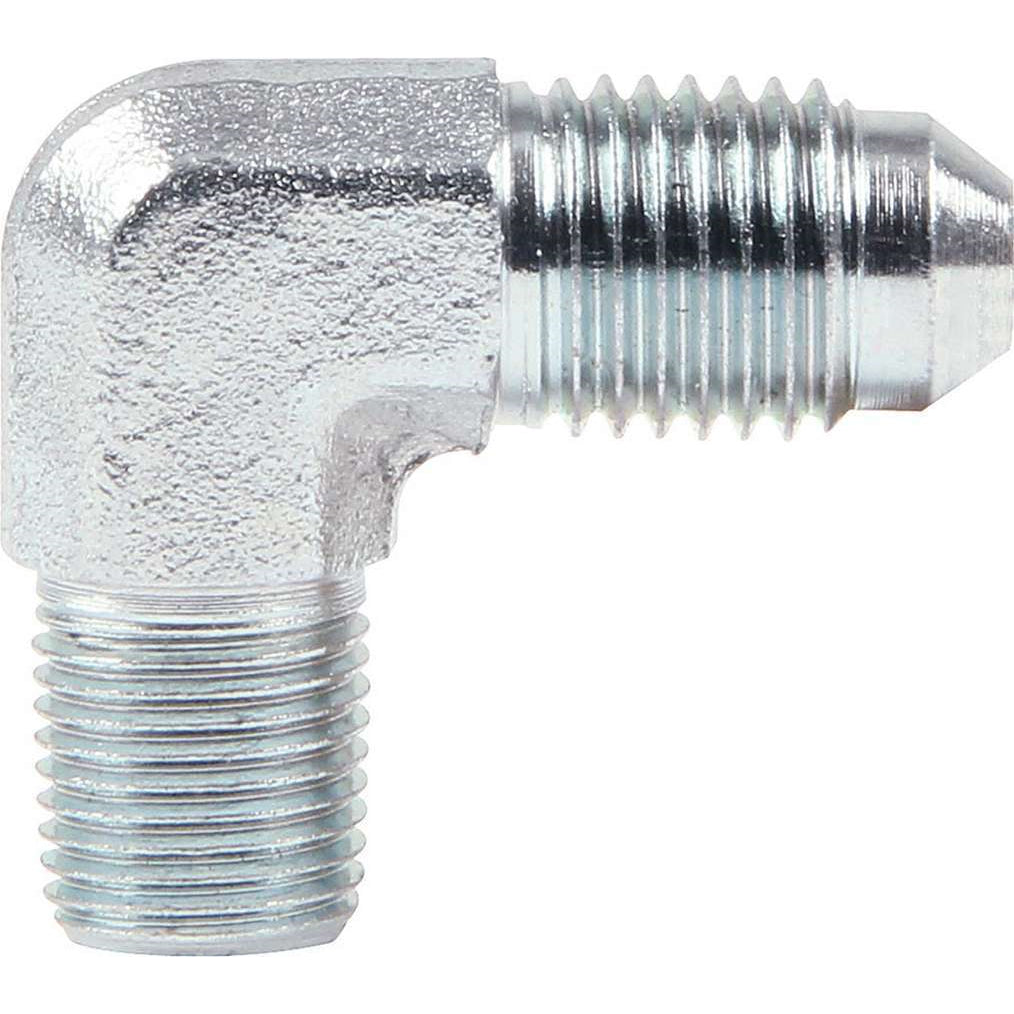 Allstar Performance Adapter Fitting - Short - 90 Degree 1/8" NPT To -4 - (10 Pack)