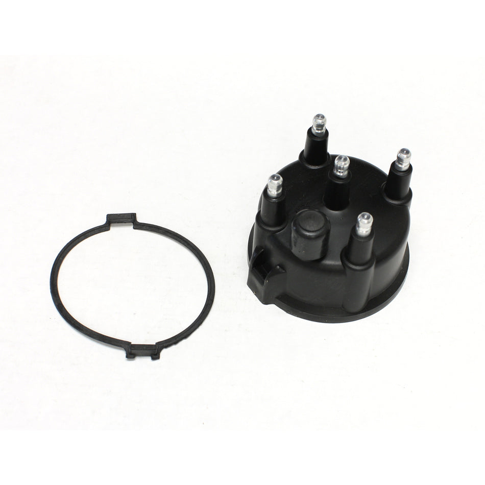 PerTronix Performance Products HEI Style Distributor Cap Aluminum Terminals Clamp Down Black - Vented
