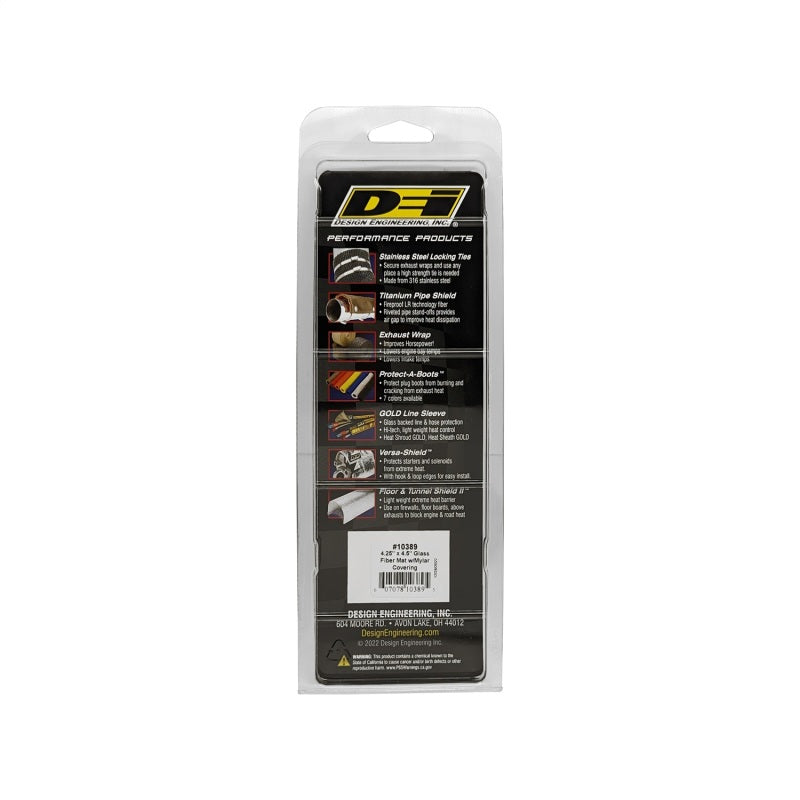 DEI 4.5 x 4.5" EGR Heat Shield Heat Reflective Plastic - Chevy Corvette 1987-91