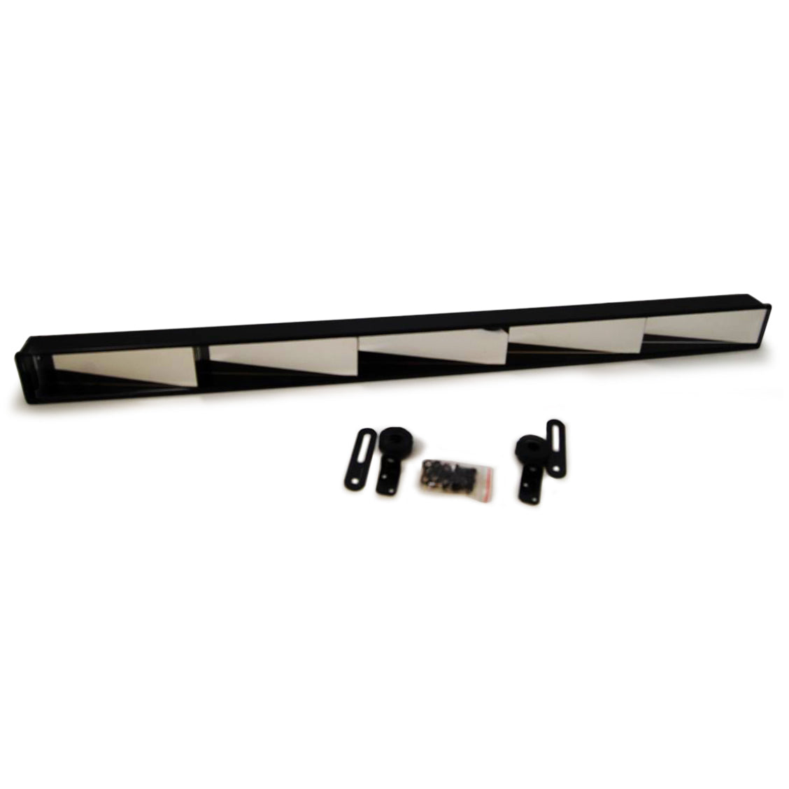 Racing Power 5-Panel Wide Angle Rear View Mirror- 34-3/4" Wide x 2-1/2" Tall - Plastic - Black