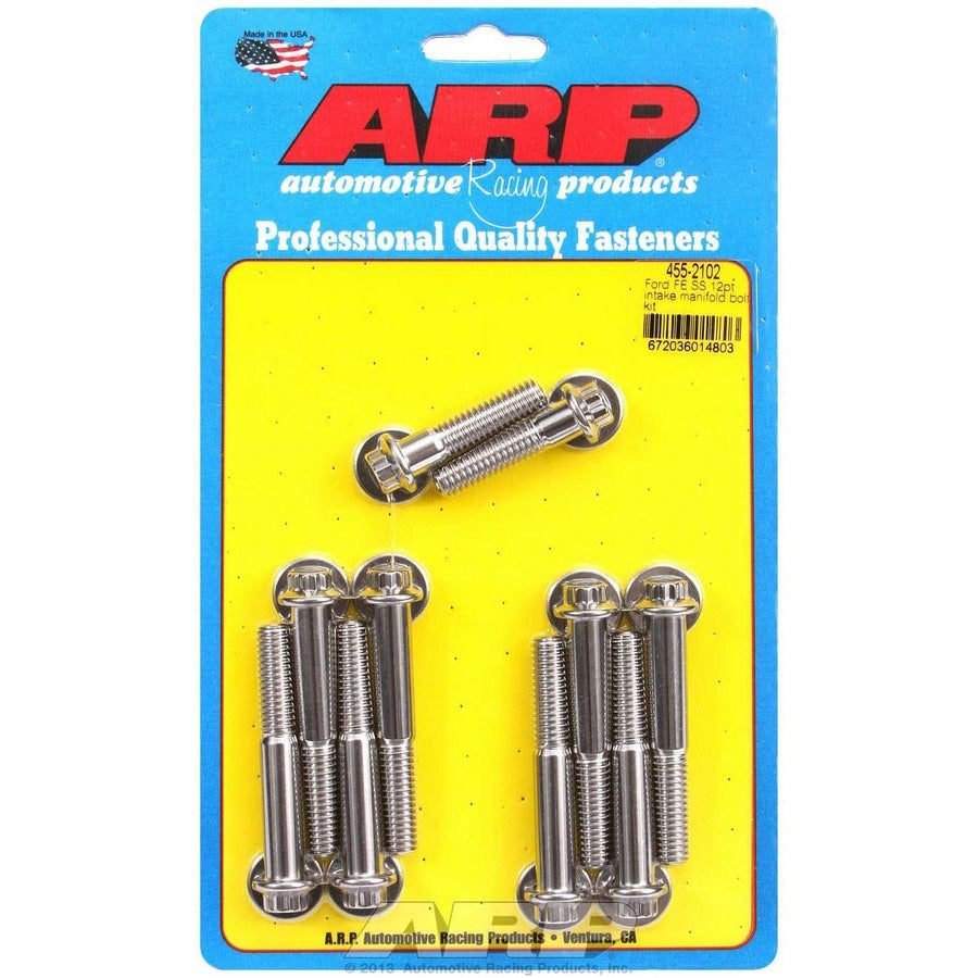 ARP BB Ford Stainless Steel Intake Bolt Kit - 12 Point