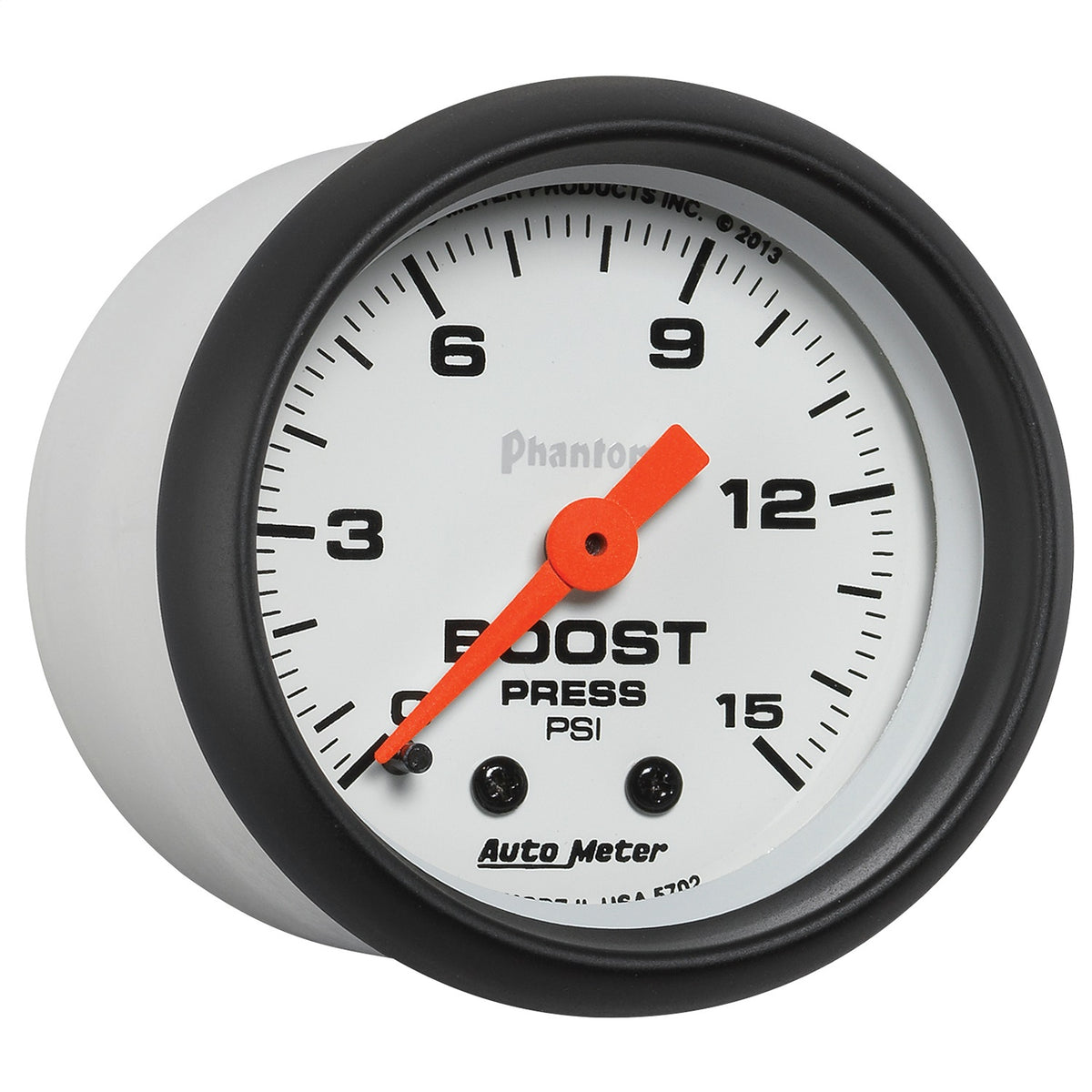 Auto Meter 2-1/16" Phantom Boost Gauge - 0-15 PSI