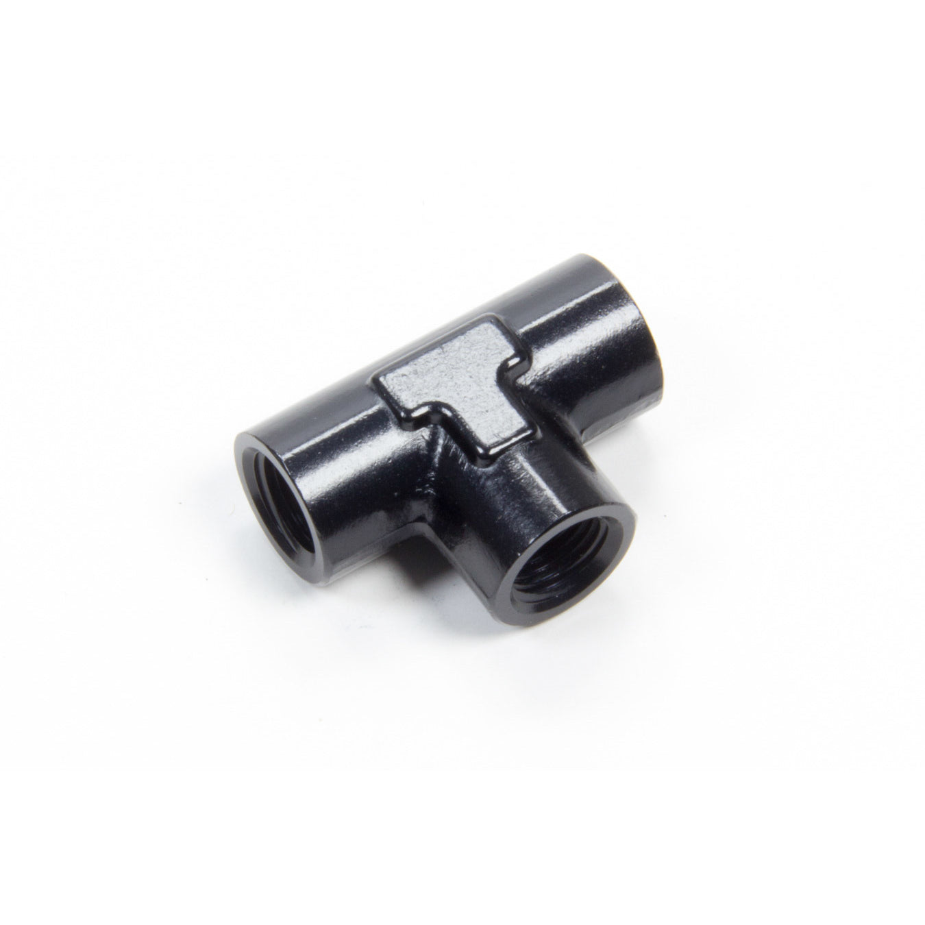 Aeroquip Black Aluminum 1/8" NPT Female Pipe Tee Adapter