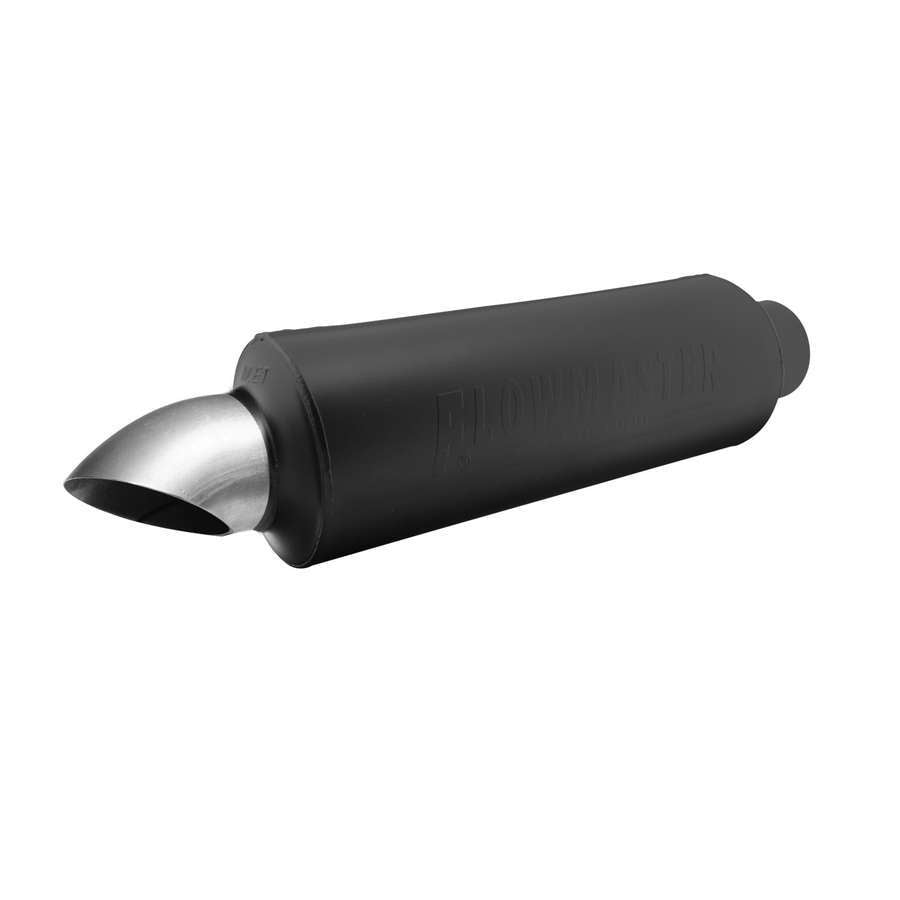 Flowmaster Pro Series Muffler w/ Turndown - 3" Inlet, 3" Outlet - 6" D x 16" L - Aluminized