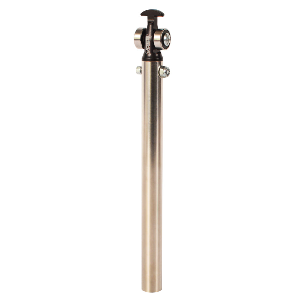 JOES Top Wing Post - Straight - 10" Long - 3/4" OD - Roller Tip - Stainless - Micro/Mini