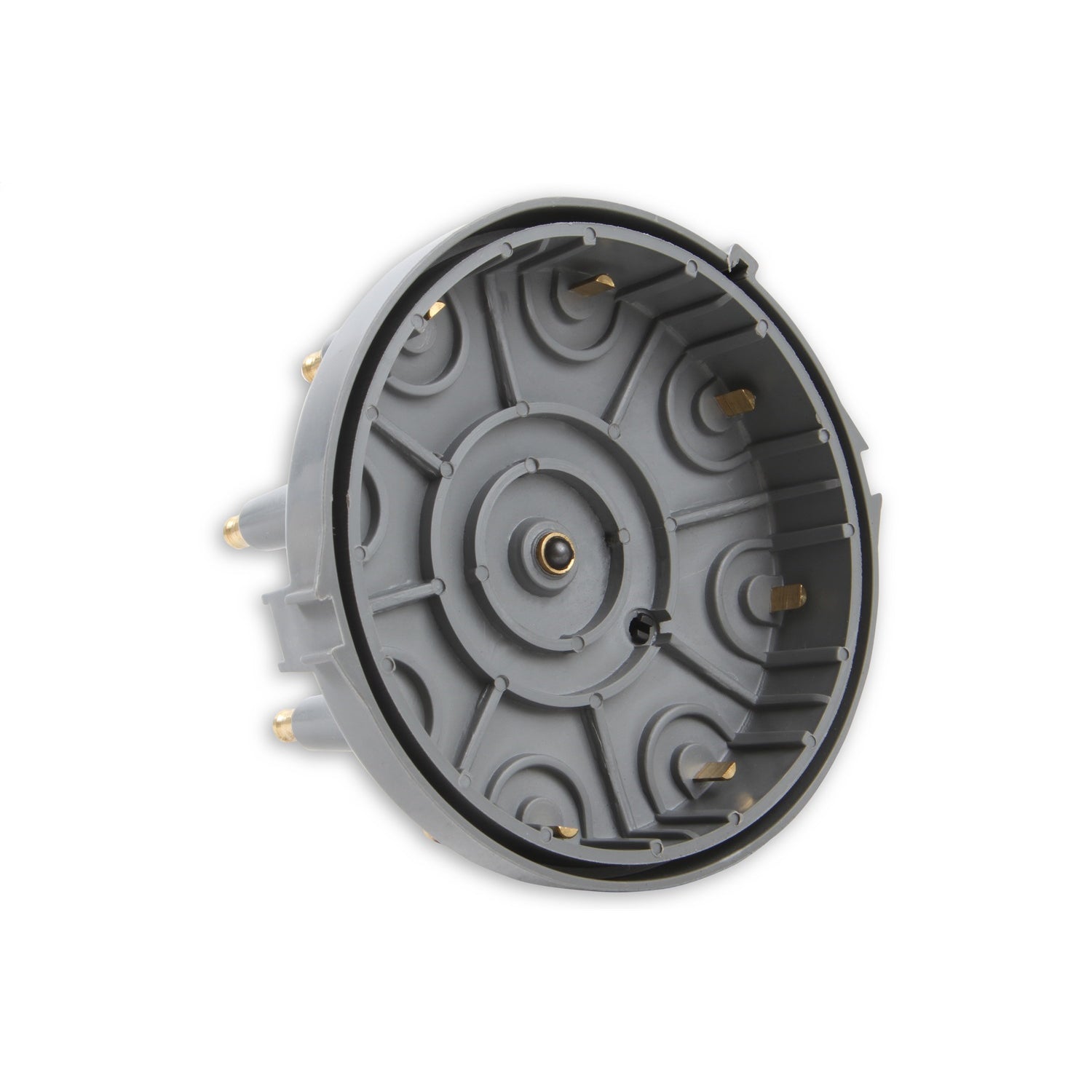 ACCEL Distributor Cap and Rotor Kit - HEI Style Terminal - Brass Terminals - Clamp Down - Gray - Vented - Ford V8