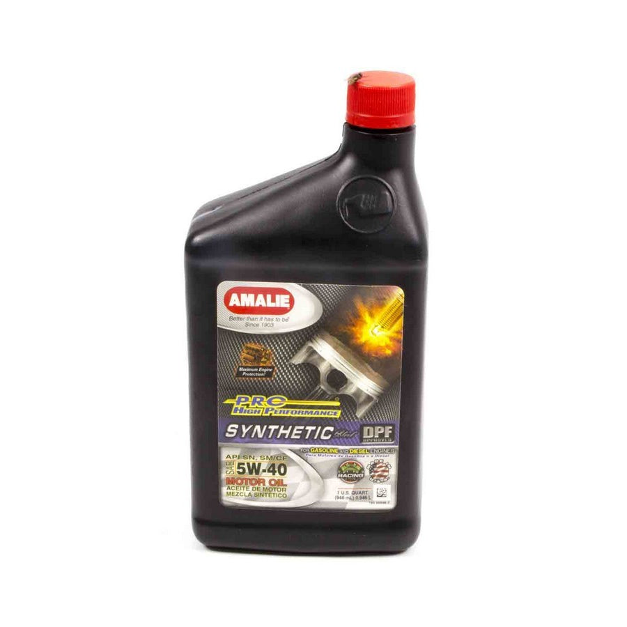 Amalie Pro High Performance Motor Oil - 5W40 - Semi-Synthetic - 1 qt Bottle