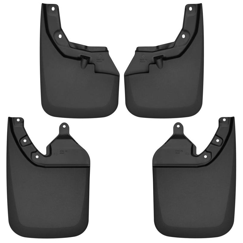 Husky Liners Mud Guards Mud Flap - Front/Rear - Plastic - Black/Textured - Factory Fender Flares