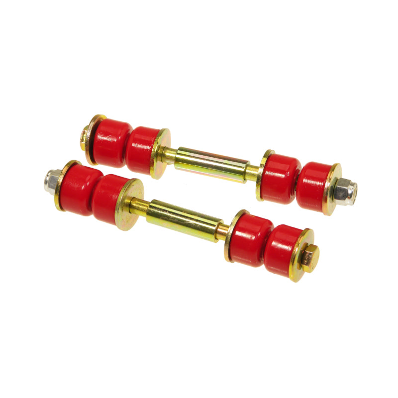 Prothane Motion Control 3-1/2" Installed Length End Link Bushing Bushings/Sleeves/Bolts/Nuts/Washers Steel/Polyurethane Cadmium/Red - Universal