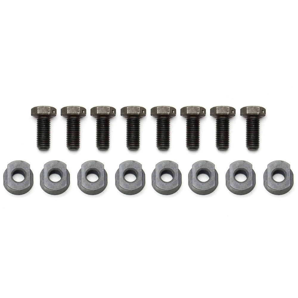 Wilwood Brake Rotor Bolt - 0.750" Long - Hex Head - T Nuts Included - Steel - Black Oxide - (Set of 8)