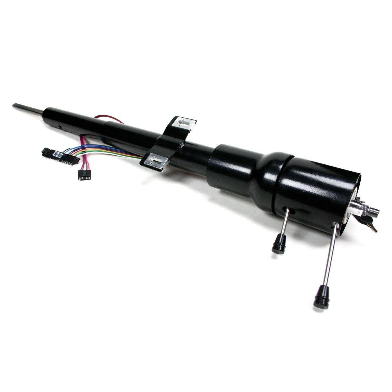 ididit Retrofit Tilt Steering Column - Hazard / Key / Turn Signal - Black Powder Coat - Mopar E-Body 1970-74