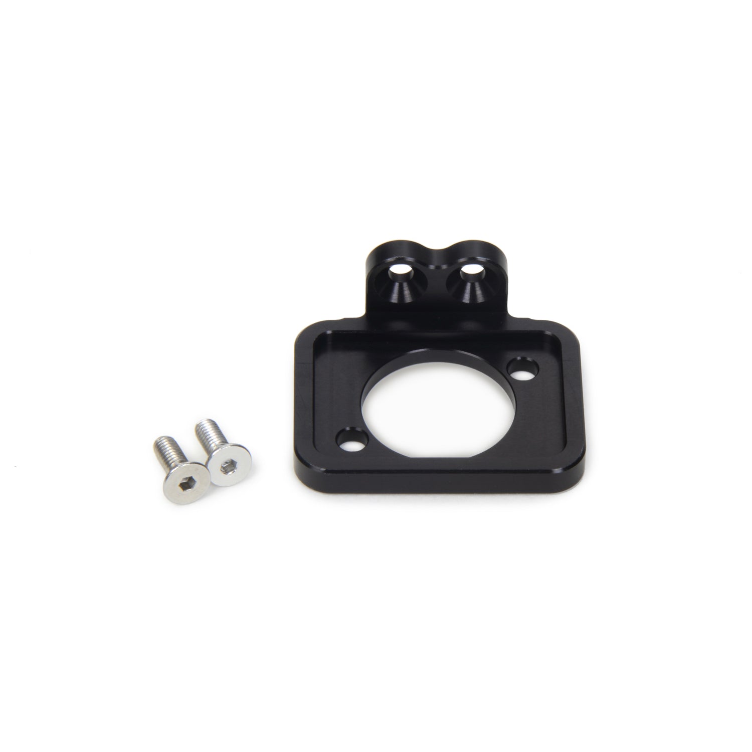 Ti22 Sprint Car Fuel Pump Shutoff Bracket - Black - MPD Shutoff Valve - Ti22 Adjustable Top Steering Mount