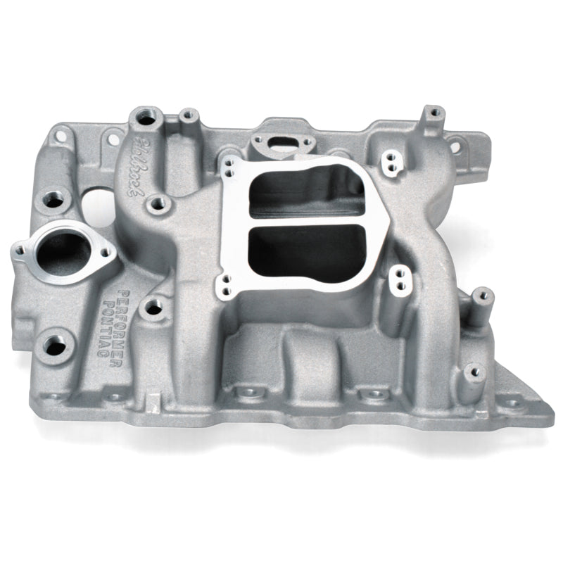 Edelbrock Performer Pontiac Intake Manifold - Cast Finish