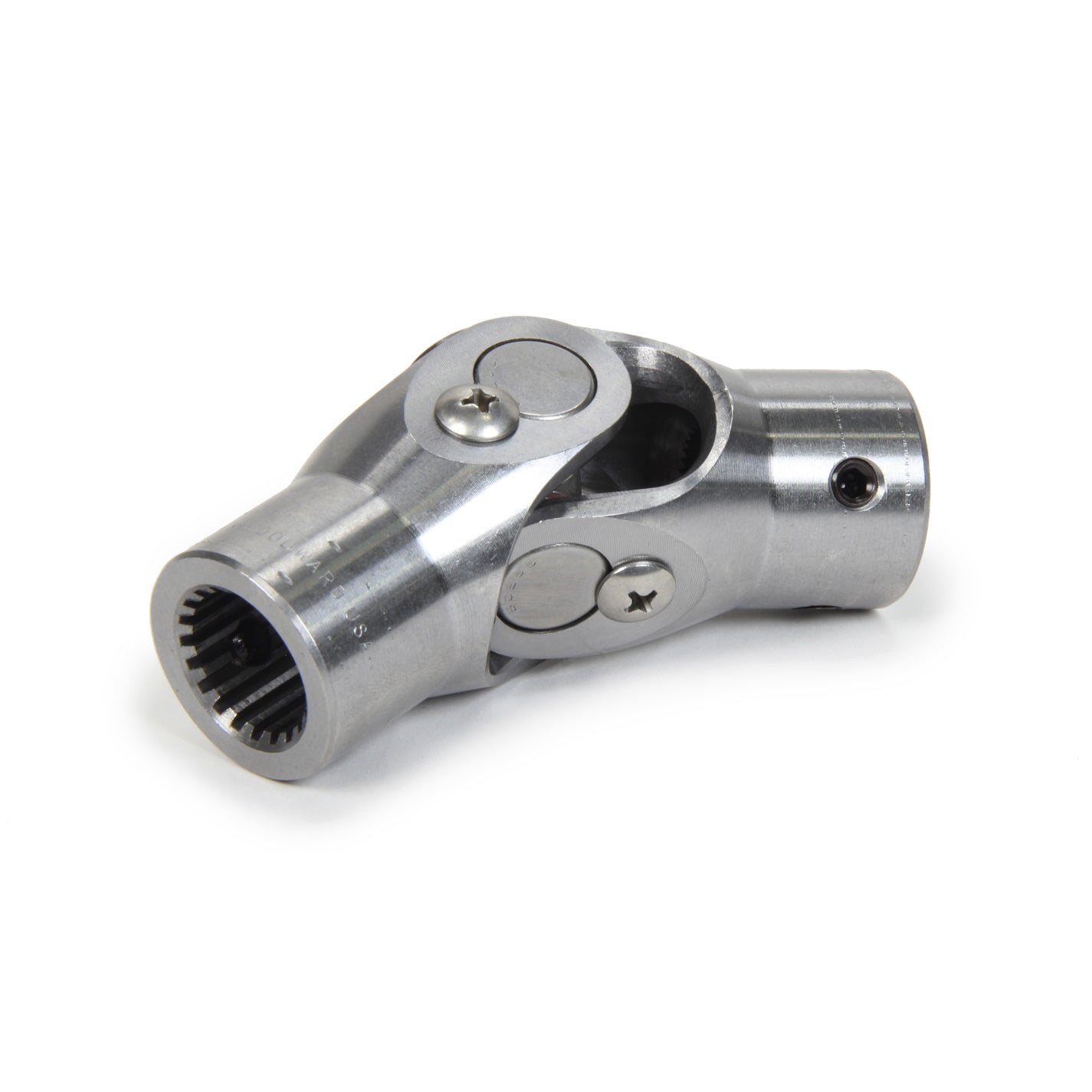 Woodward Steering U-Joint - Double Joint - 5/8" 36 Spline to 3/4" 20 Spline - Stainless - Polished