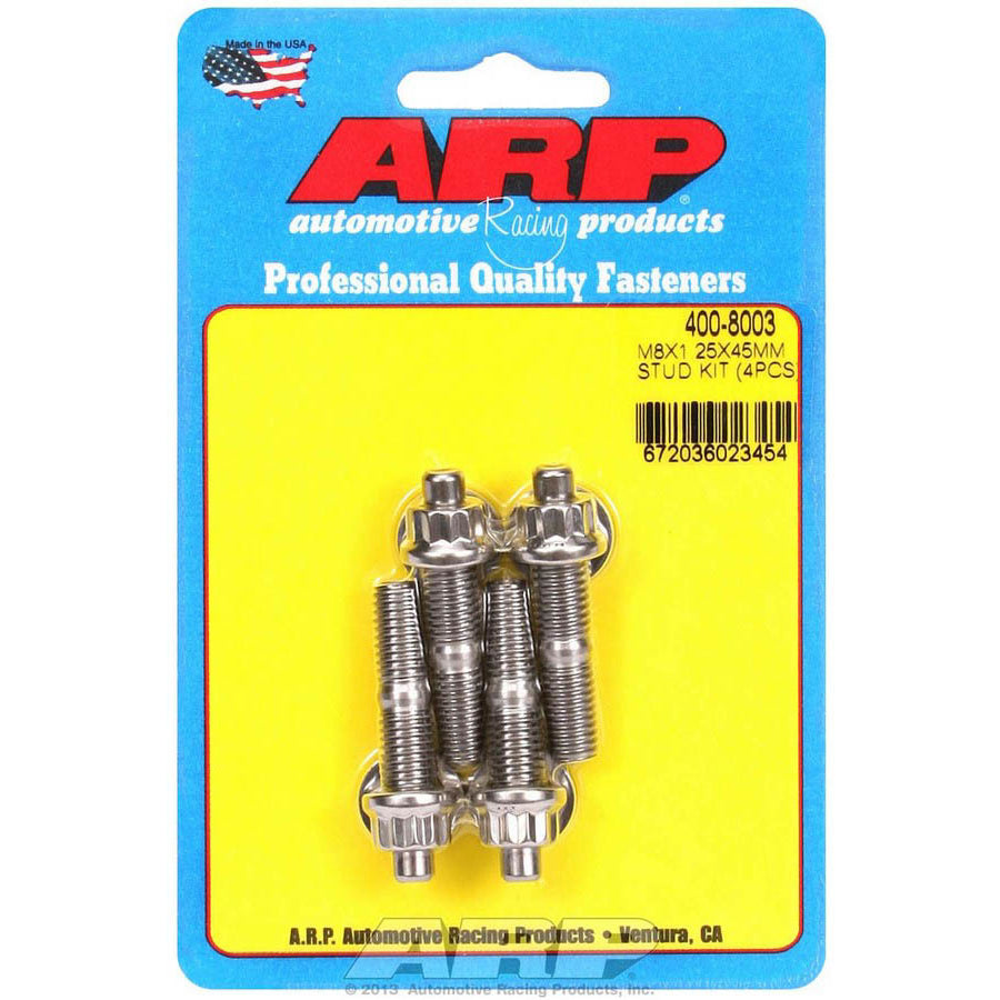 ARP Stainless Steel Stud Kit - (4) M8 x 1.25" x 45mm