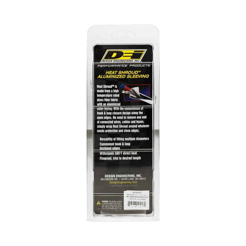DEI Heat Shroud - 3/4" I.D. x 3ft - Aluminized Slee