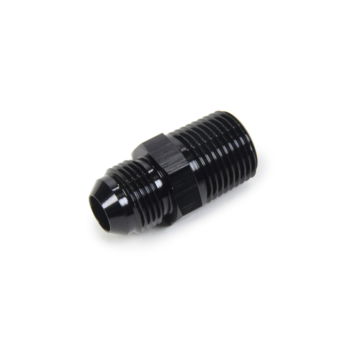 Triple X Race Co. Adapter Fitting Straight 10 AN Male to 3/4" NPT Male Aluminum - Black Anodize