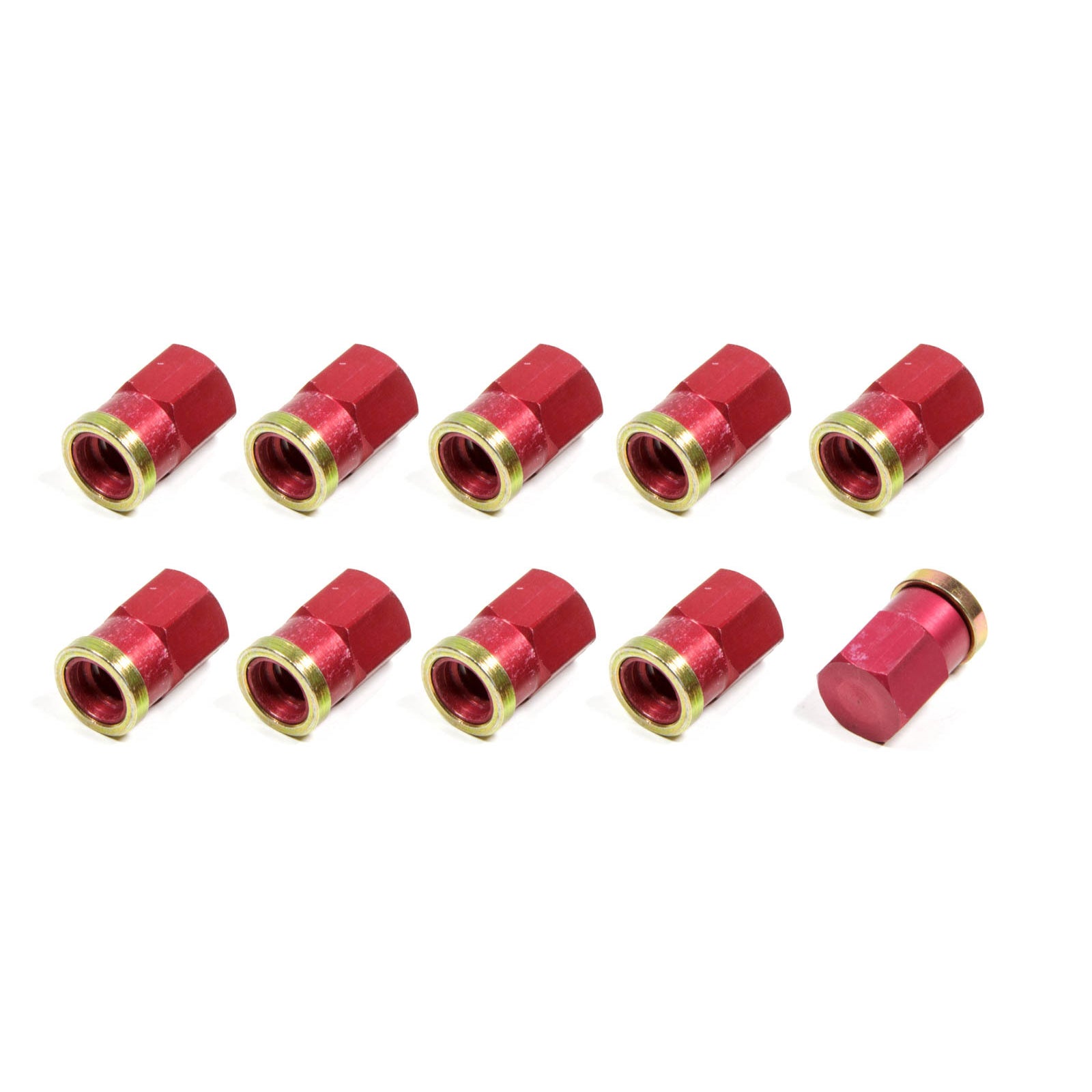 Tiger Rear Ends Gear Cover Nut Standard 3/8-16" Thread Aluminum - Red Anodize