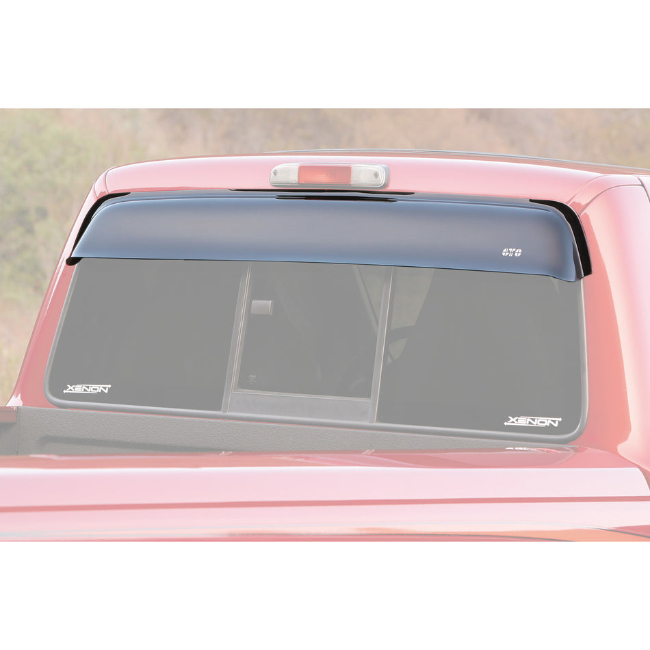 GT Styling Shadeblade Rear Window Visor - Stick-On - Rear - Plastic - Smoke