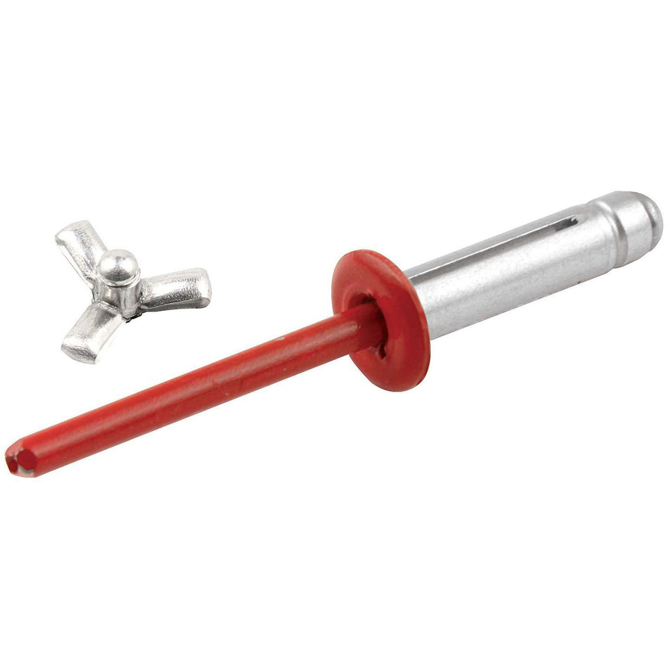 Allstar Performance 3/16" Small Head Tri-Fold Rivets - Red - Aluminum Mandrel - (250 Pack)