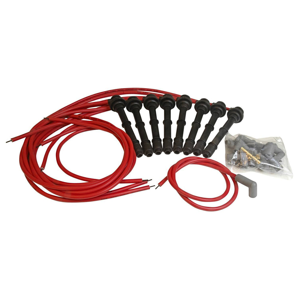 MSD Super Conductor Spiral Core 8.5 mm Spark Plug Wire Set - Red